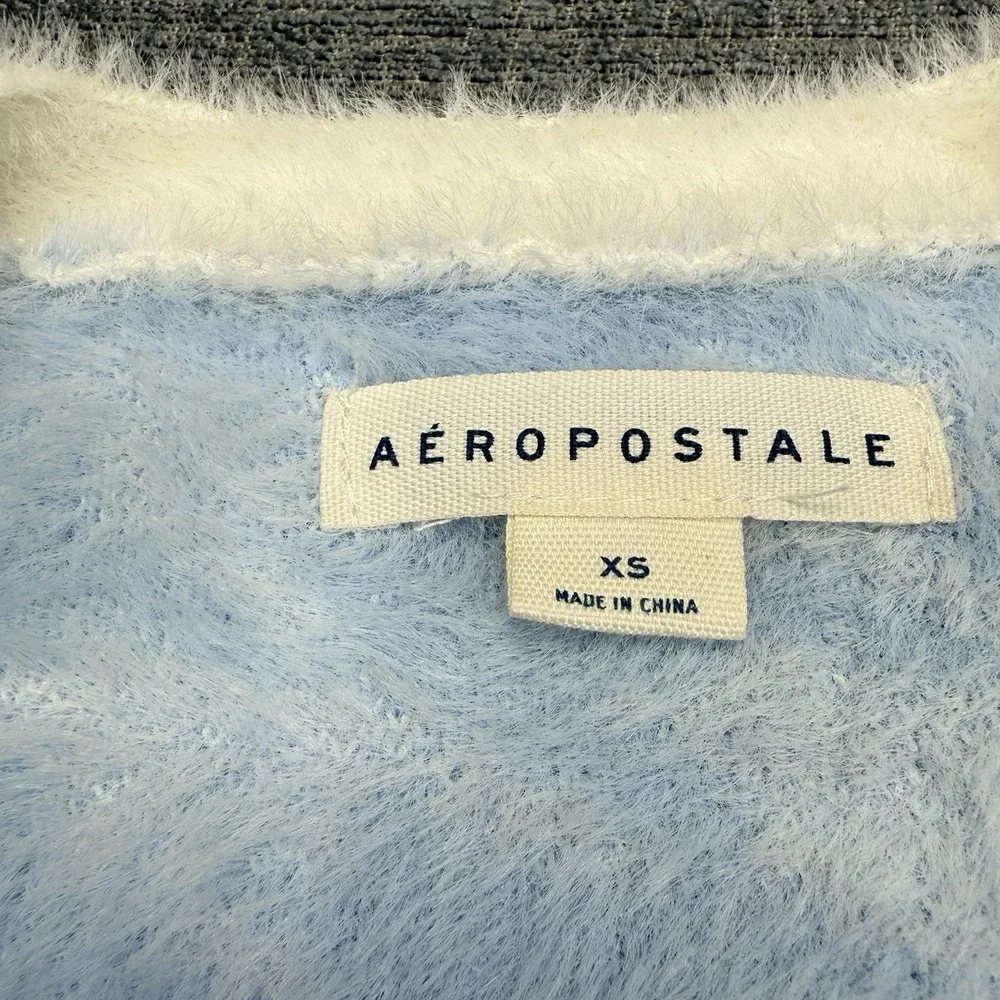 Aeropostale Cropped Fuzzy Sweater‎ Tank Matching Set Womens XS Houndstooth